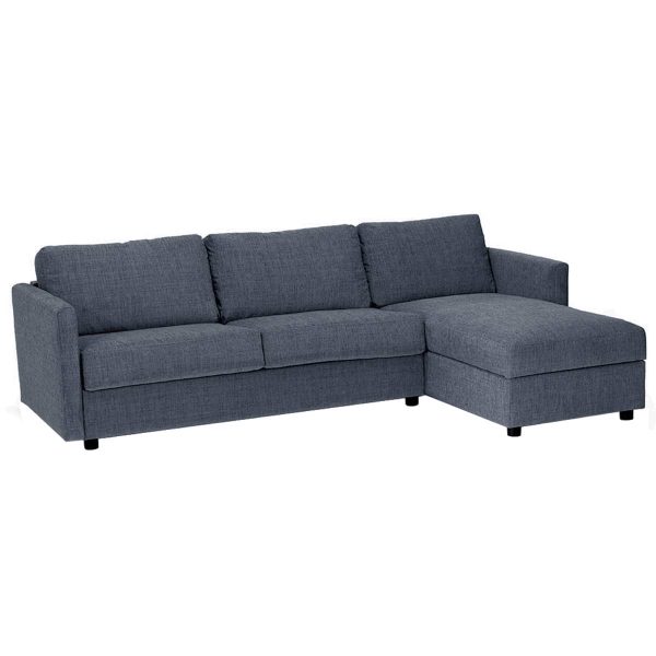 Extra sovesofa 3 pers m/chaise h. poc. Plat Den