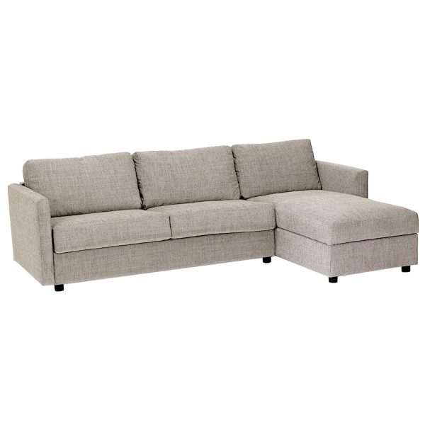 Extra sovesofa 3 pers m/chaise v. bon. Plat Bei