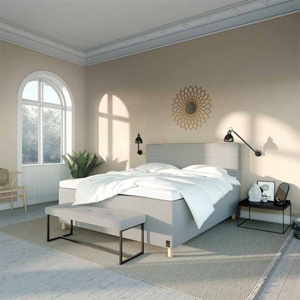 Full Cover Lux Kontinental Light Grey Karma Beds 140x200