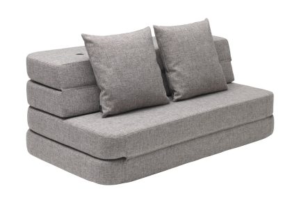 By KlipKlap 3 Fold Sofa - Multi Grey/Grey
