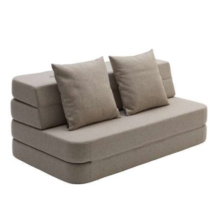 By KlipKlap KK 3 Fold Sofa XL Soft L: 210 cm - Beige/Sand