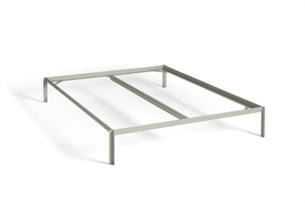 HAY Connect Bed incl. Crossbar for L: 200 x W: 160 cm Mattress - Warm Grey