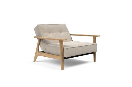 Innovation Living Splitback Frej Chair B: 112 cm - Oak/612 Blida Sand Grey