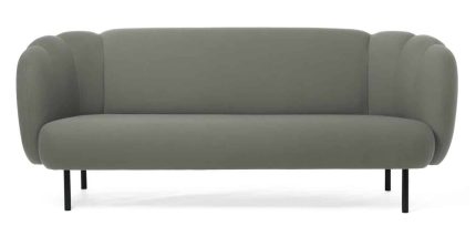 Warm Nordic Cape 3 Seater W Stitches Sofa L: 200 cm - Warm Grey